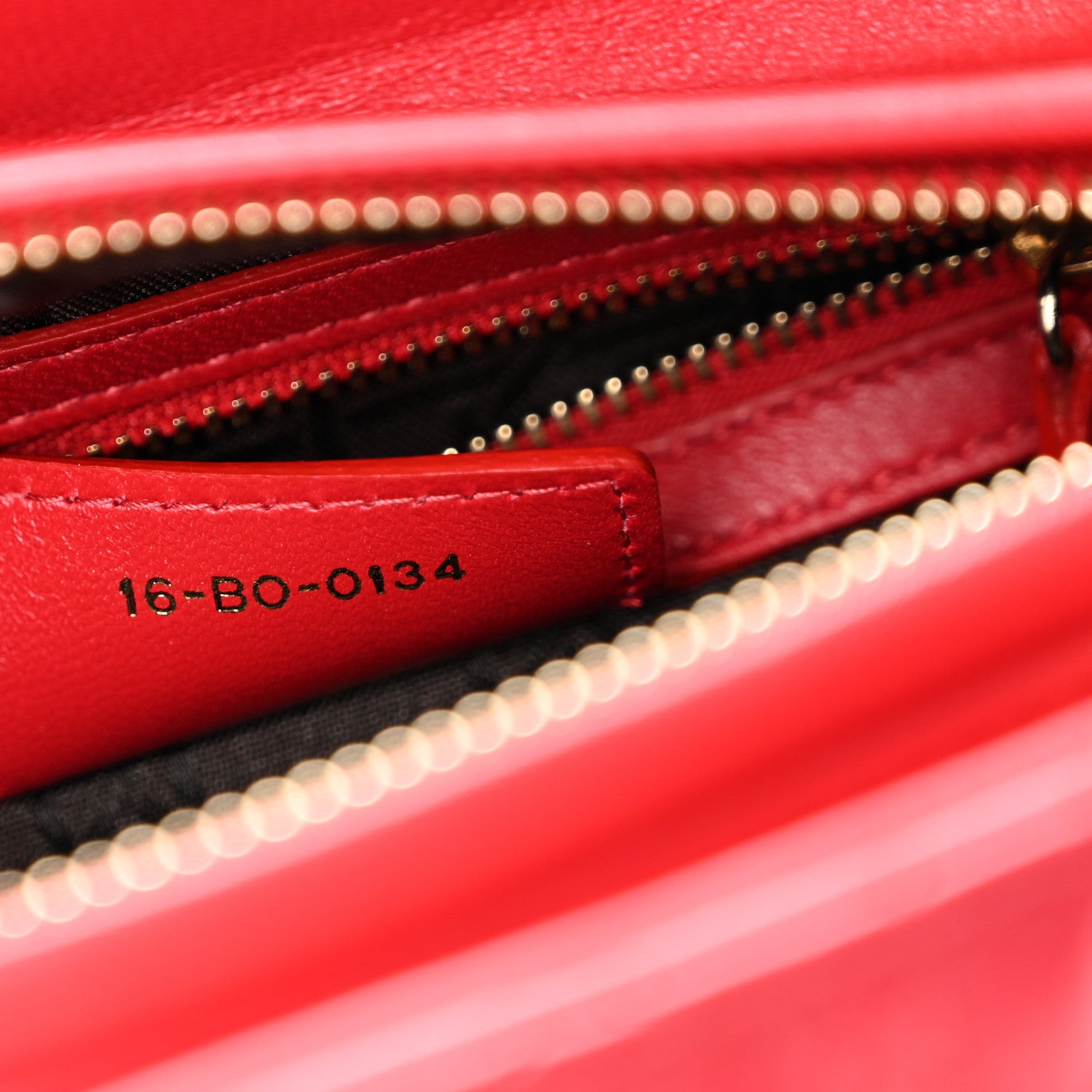 Christian Dior Lambskin Cannage Medium Lady Dior Red 7 of 10