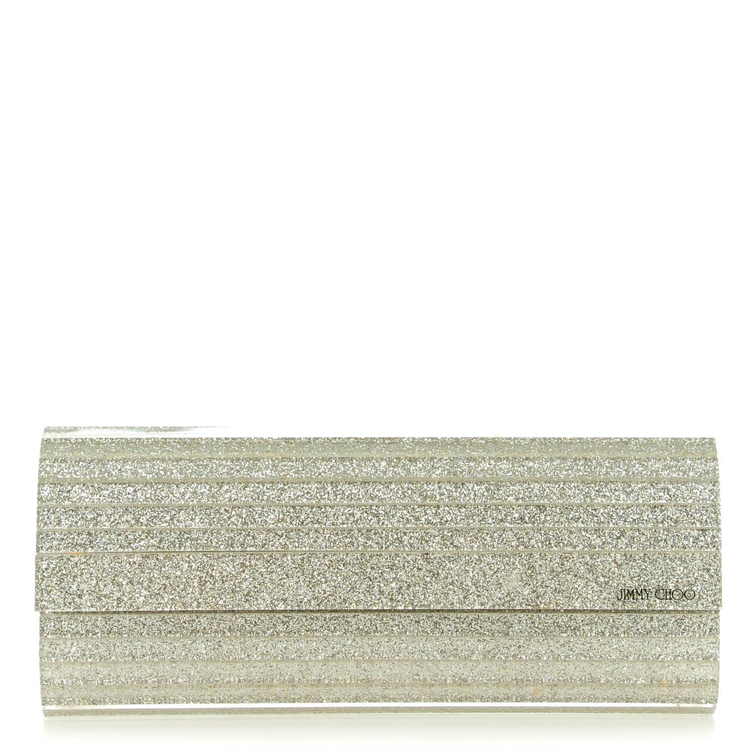 Jimmy Choo Acrylic Glitter Sweetie Clutch Champagne 1 of 7
