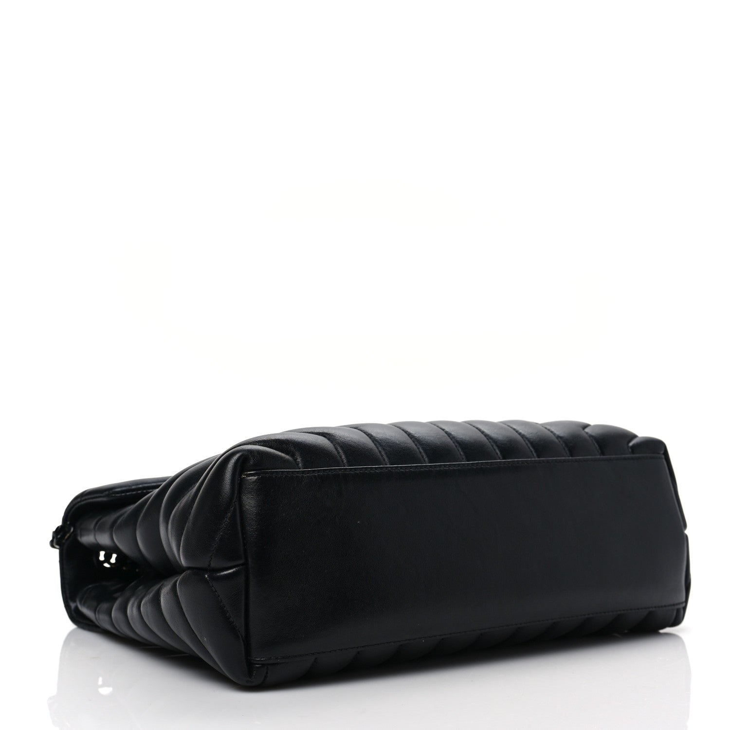 Saint Laurent Calfskin Y Quilted Monogram Monochrome Medium Loulou Chain Satchel Black 3 of 8
