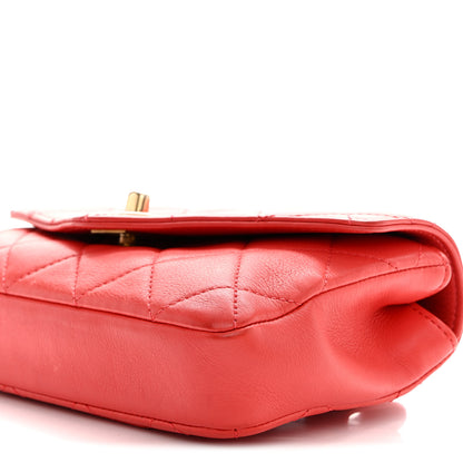 Chanel Calfskin Quilted Flap Waist Bag Red 10 of 13
