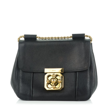 Chloe Goatskin Small Elsie Shoulder Bag Black 1 of 7
