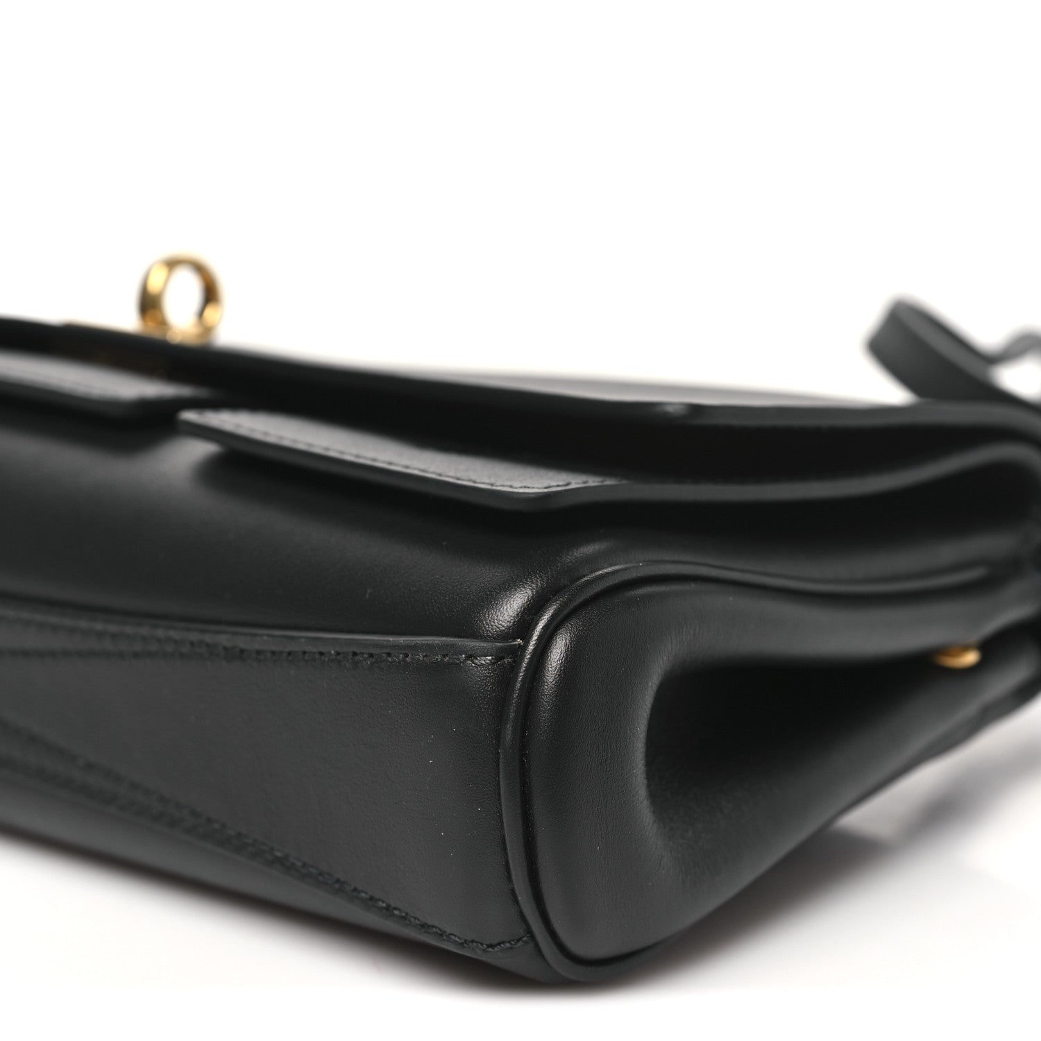 Balenciaga Smooth Calfskin Small Bel Air Clutch On Strap Black 9 of 9