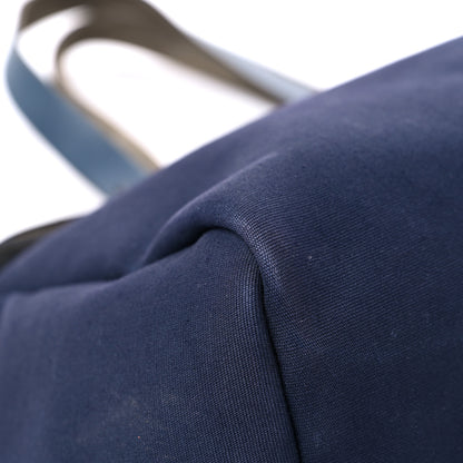 Hermes Toile Vache Hunter Herbag Cabas MM Bleu Marine 7 of 25