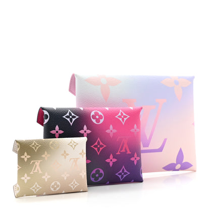 Louis Vuitton Monogram Giant Spring In The City Kirigami Pochette Set Sunrise Pastel Midnight Fuchsia Sunset Kaki 2 of 9