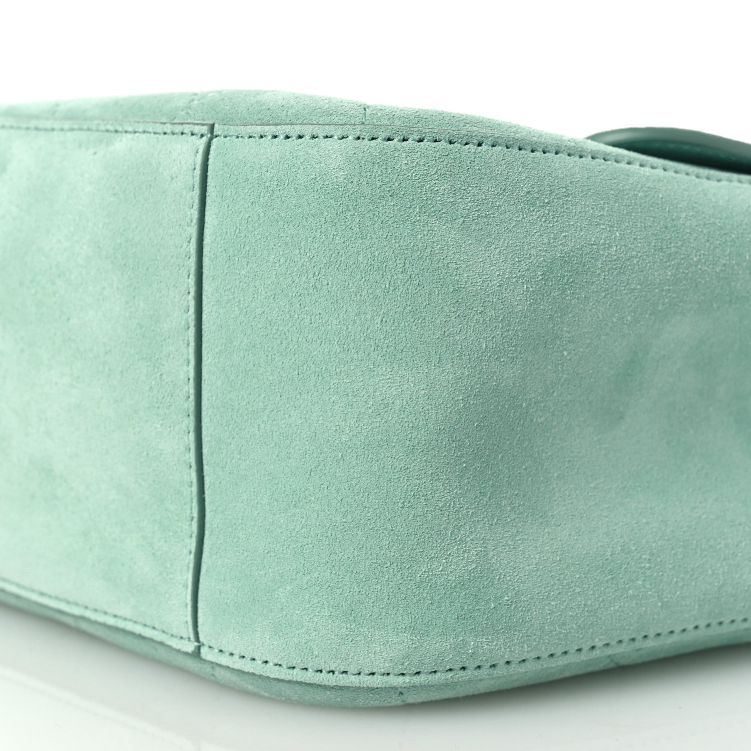 Chanel Suede Calfskin Small Souplissimo Maxi Flap Green 16 of 22