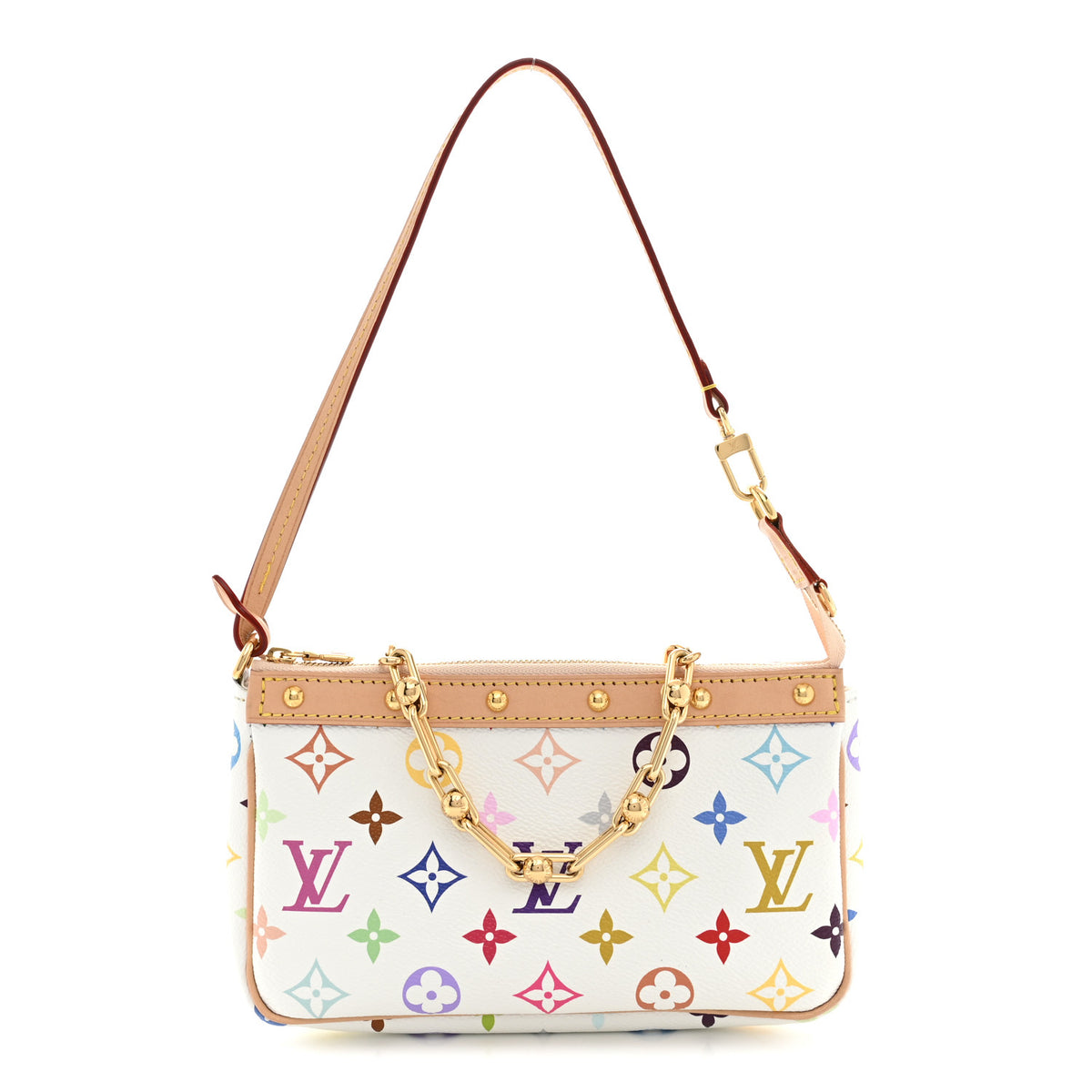 Louis Vuitton LV X TM Monogram Multicolor Pochette Accessories White 1 of 10
