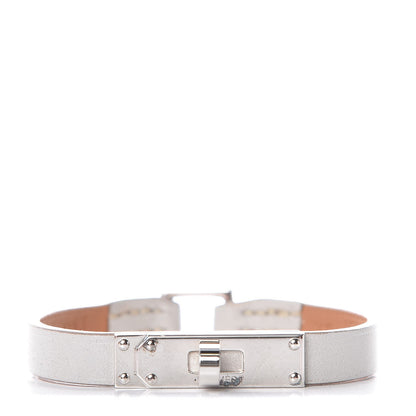 Hermes Tadelakt Micro Kelly Bracelet XS Gris Perle 1 of 6