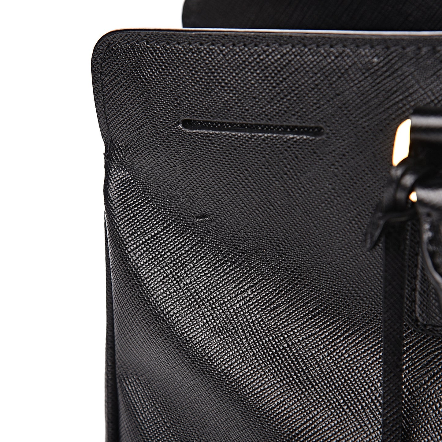 Saffiano Lux Large Top Handle Open Tote Black