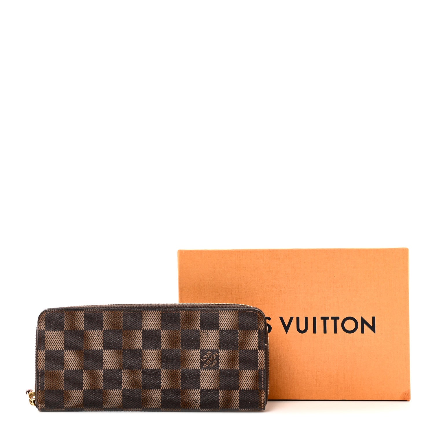 Louis Vuitton Damier Ebene Clemence Wallet Rose Ballerine 8 of 8