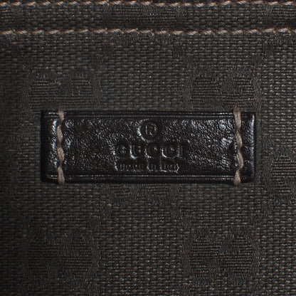 Gucci Monogram Medium Flat Messenger Bag Dark Brown 5 of 9