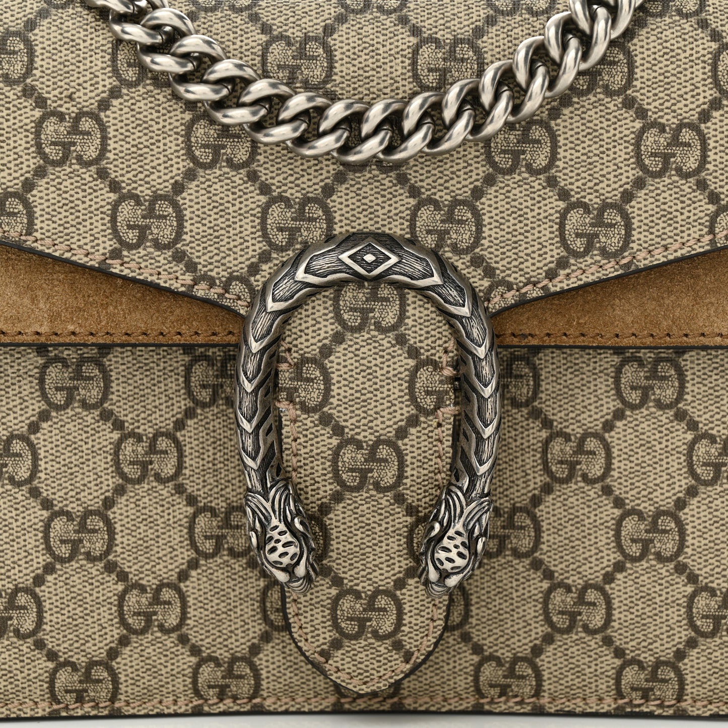 GG Supreme Monogram Mini Dionysus Shoulder Bag Taupe