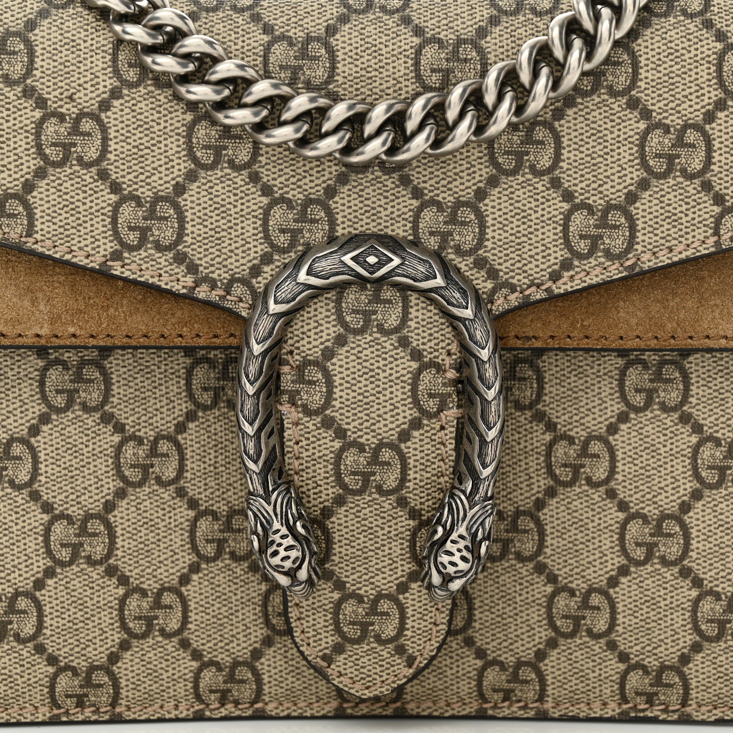 Gucci GG Supreme Monogram Mini Dionysus Shoulder Bag Taupe 8 of 13