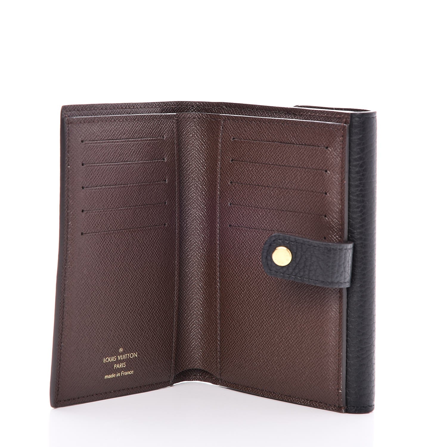 Louis Vuitton Damier Ebene Normandy Compact Wallet Black 5 of 8