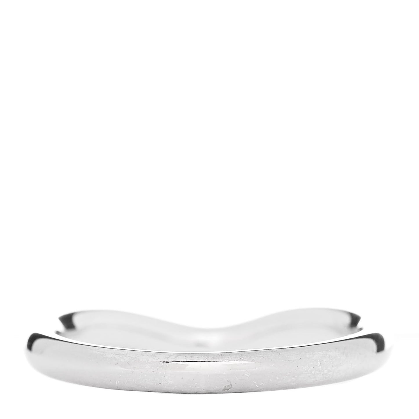 18K White Gold Diamond Elsa Peretti Wedding Band Ring 49 5