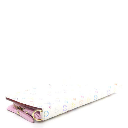 Louis Vuitton Monogram Multicolor Insolite Wallet White Litchi 4 of 10