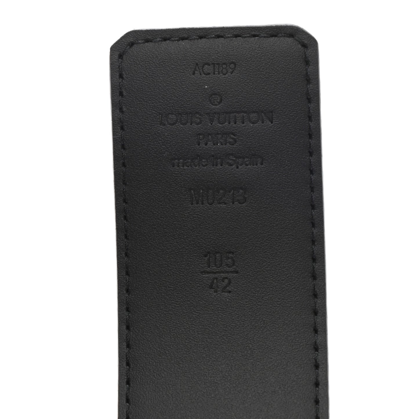 Damier Graphite Calfskin 40mm LV Initiales Reversible Belt 105 42