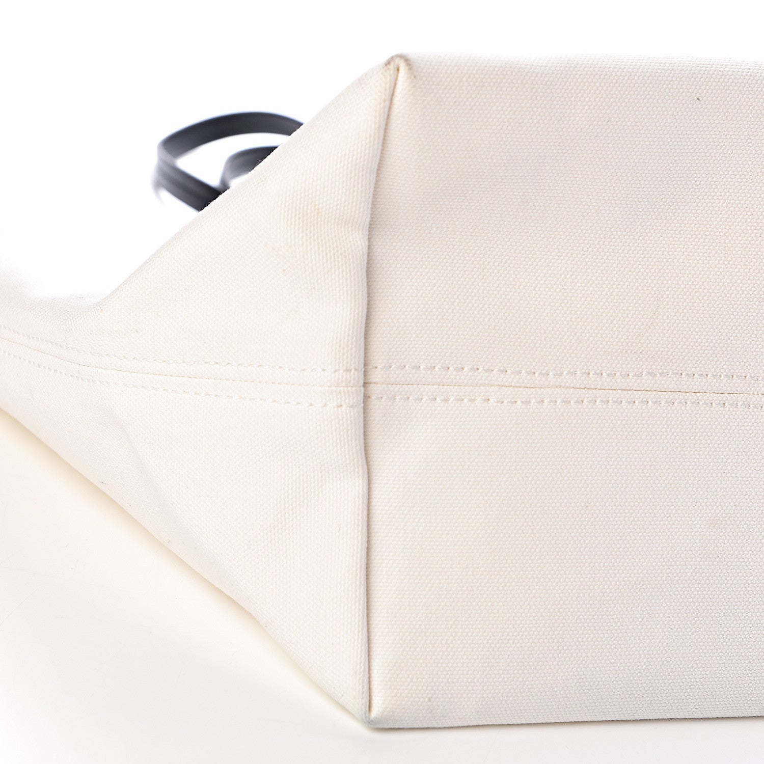 Versace Canvas Logo Tote Black White 10 of 11