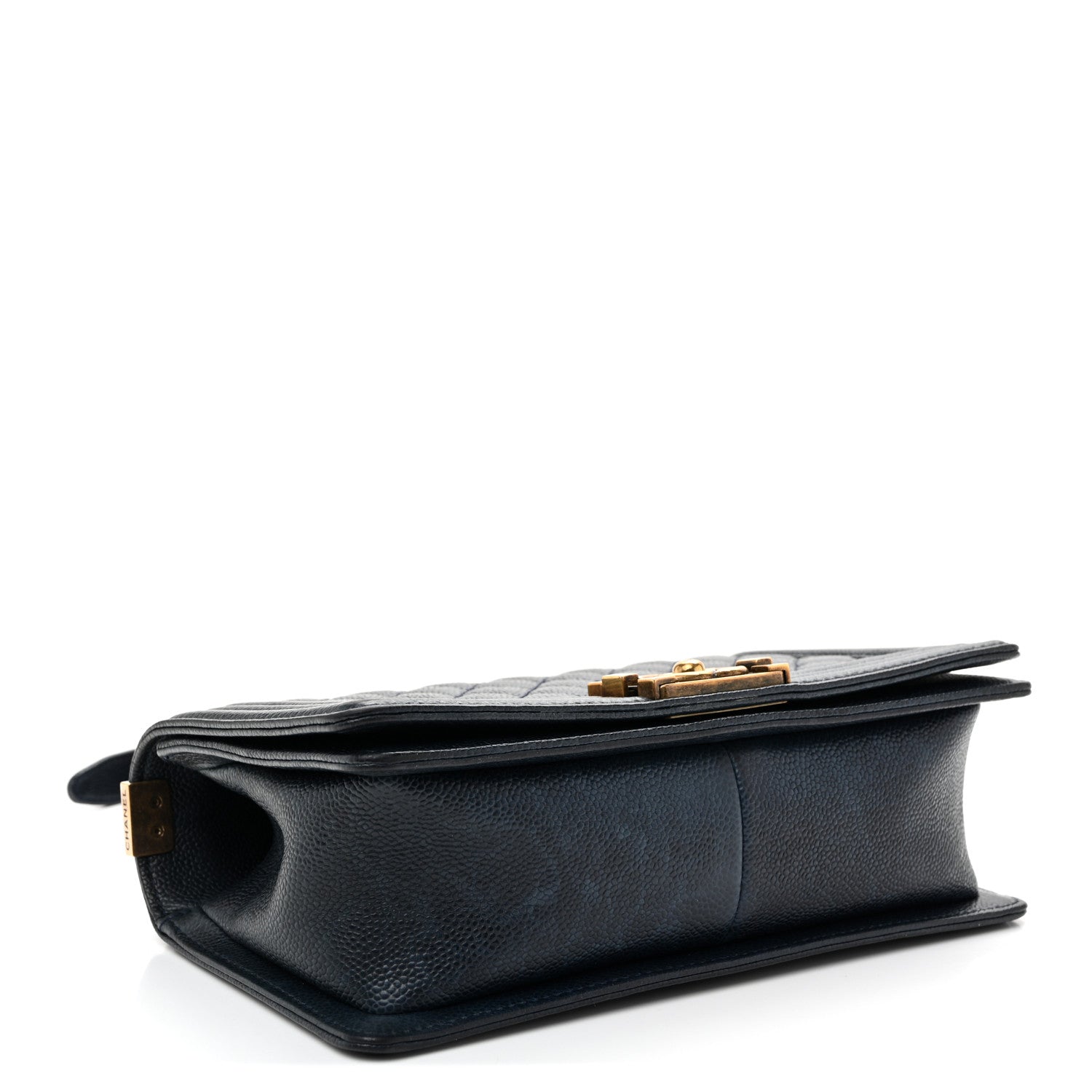 Chanel Caviar Quilted Medium Boy Flap Navy 4 of 11