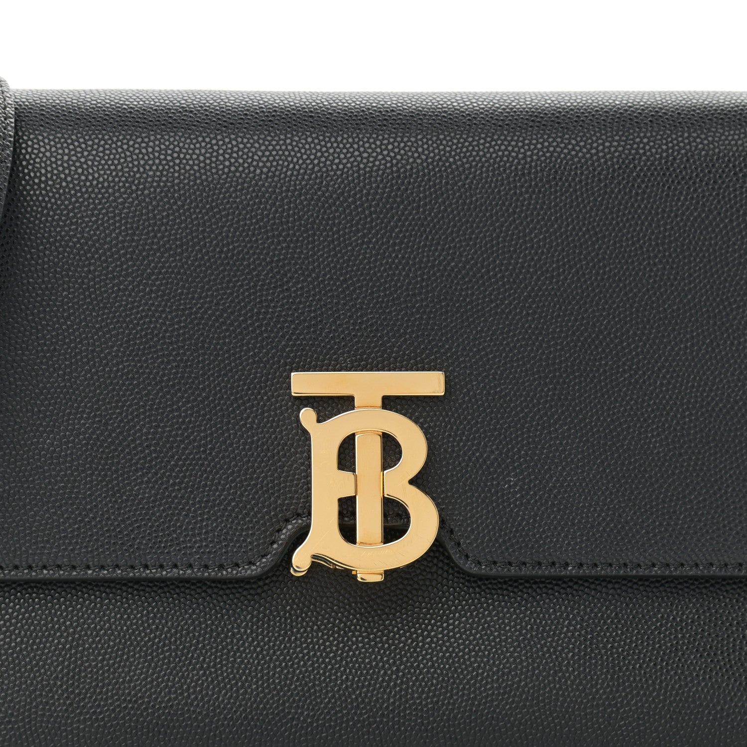 Burberry Grained Calfskin Small TB Bag Black 9 of 14