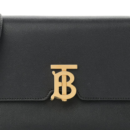 Burberry Grained Calfskin Small TB Bag Black 9 of 14