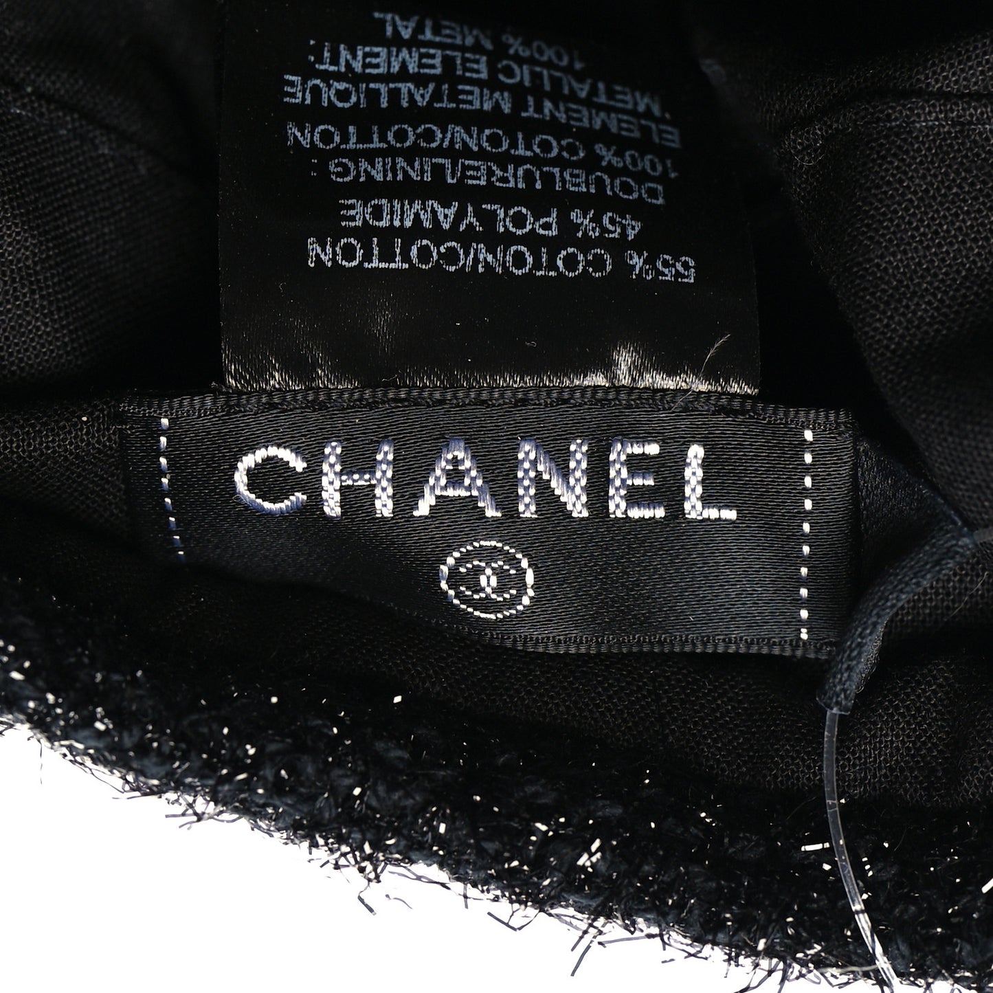 Cotton Metallic CC Beret M Black