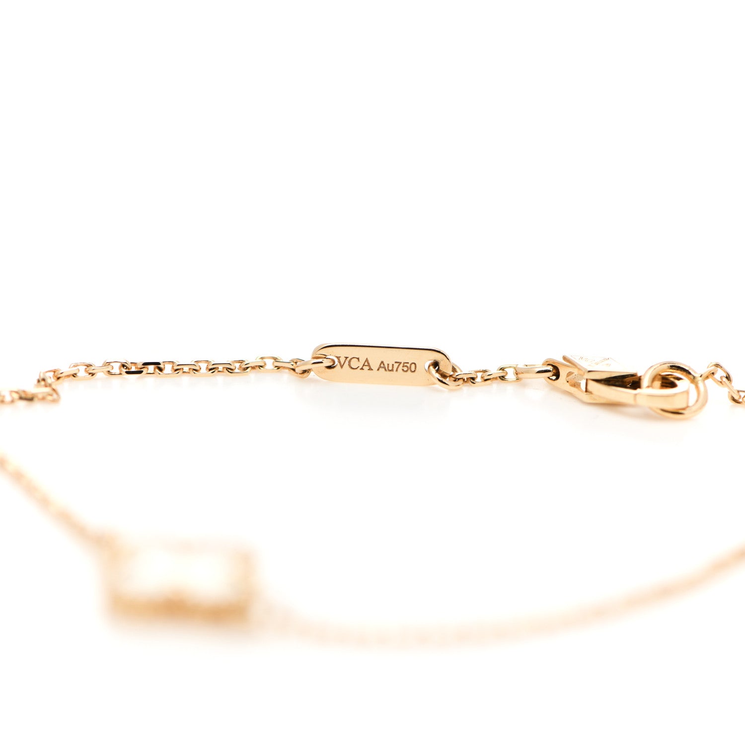 Van Cleef & Arpels 18K Yellow Gold Mother of Pearl Sweet Alhambra Bracelet 3 of 5