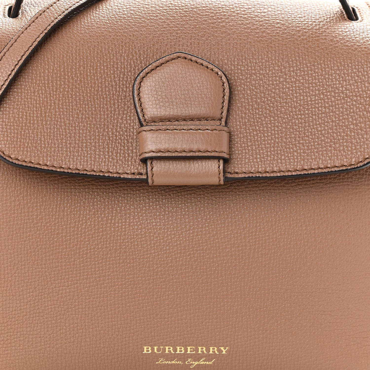 Burberry Derby Calfskin House Check Small Camberley Dark Sand 7 of 9