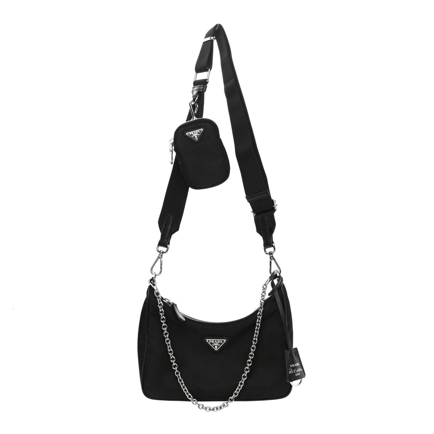 Nylon Re-Edition 2005 Shoulder Bag Black