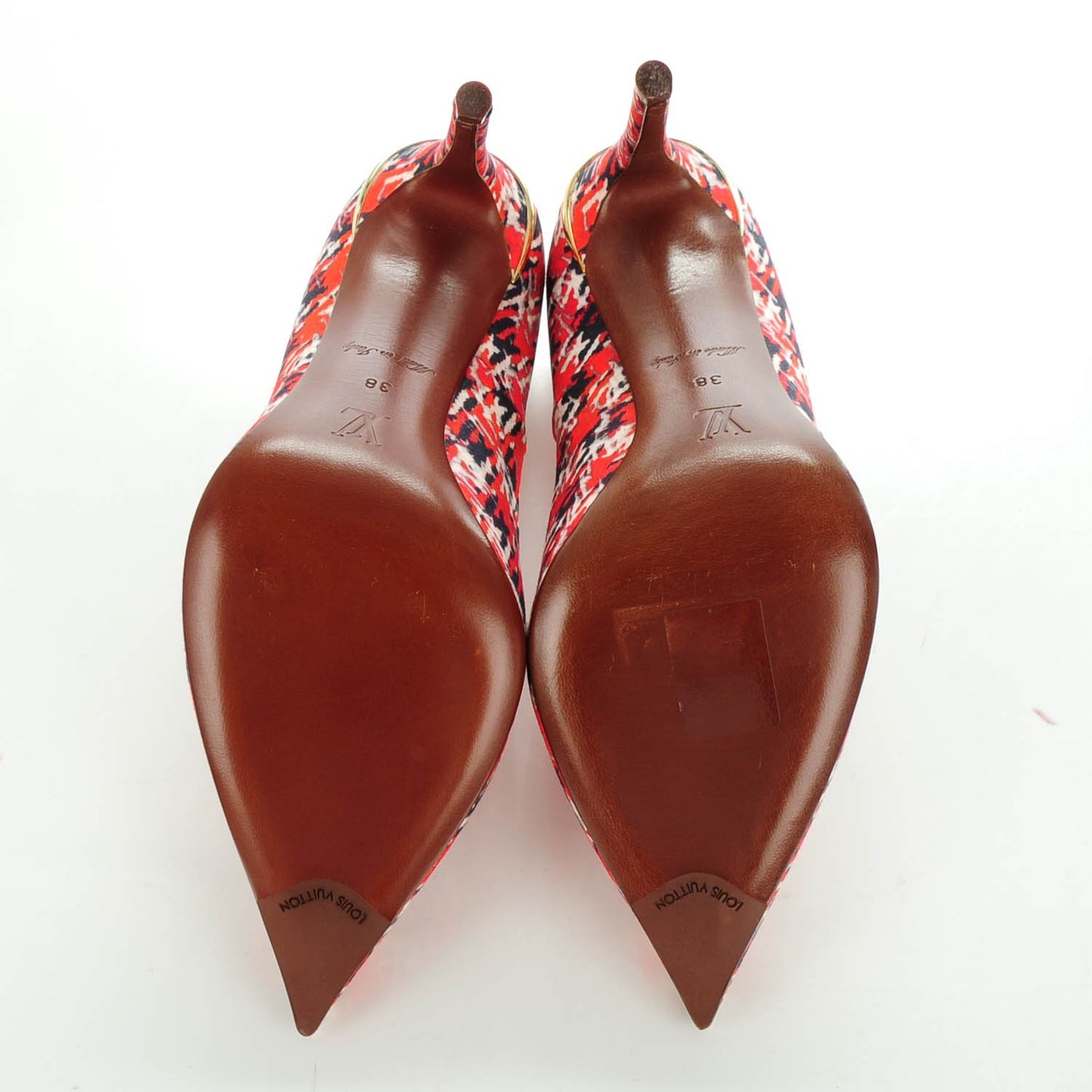 Silk Print Eyeline Pumps 38