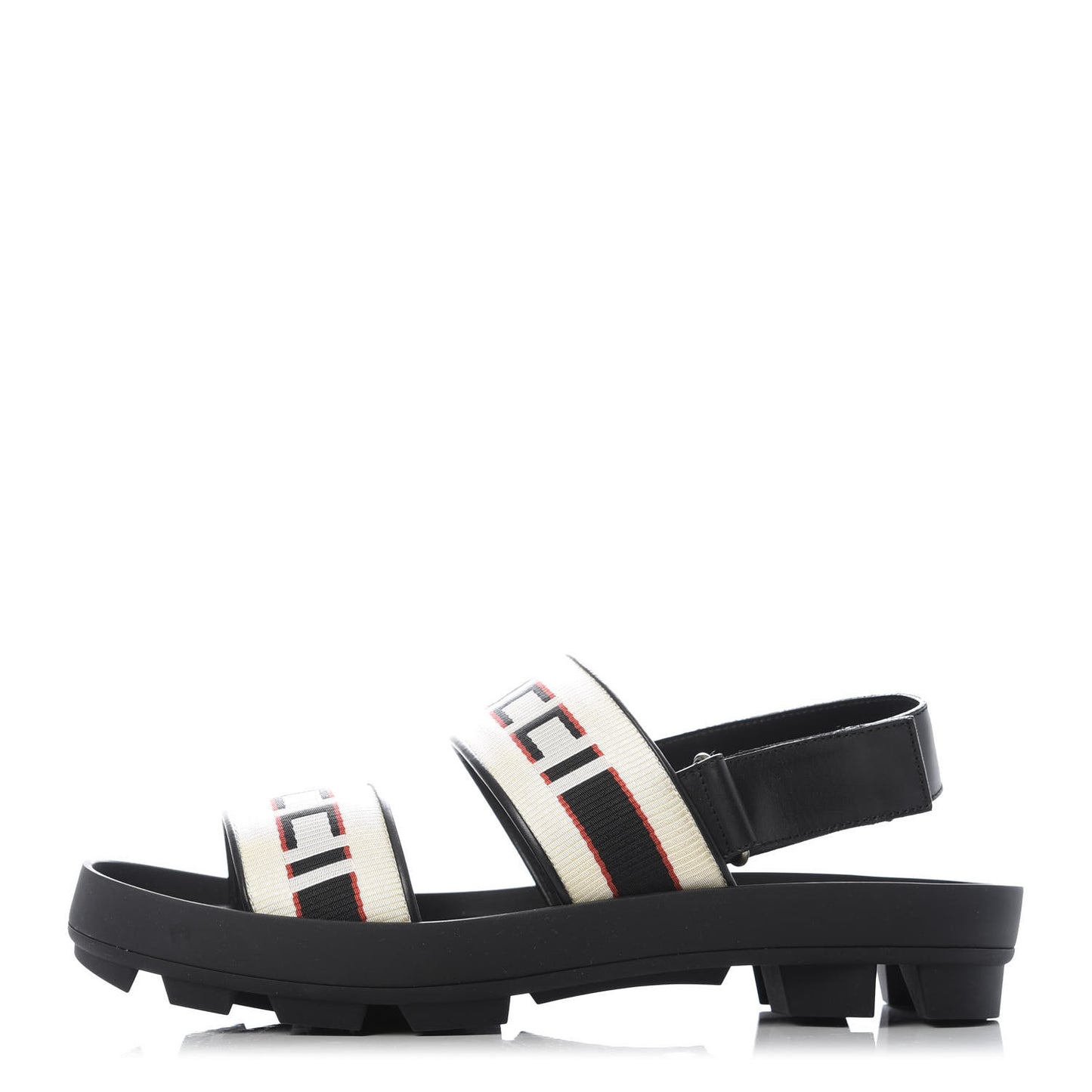 Nylon Cirano Lux Stripe Mens Cleat Sole Slingback Sandals 10 Ecru Poppy Black