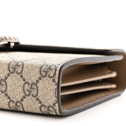 Gucci GG Supreme Monogram Mini Dionysus Chain Wallet Beige Taupe 10 of 11