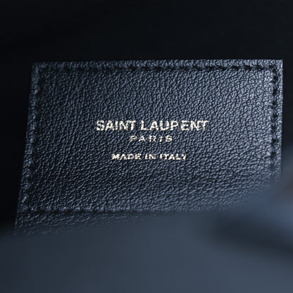 Saint Laurent Calfskin Toy Shopping Tote Black 6 of 9