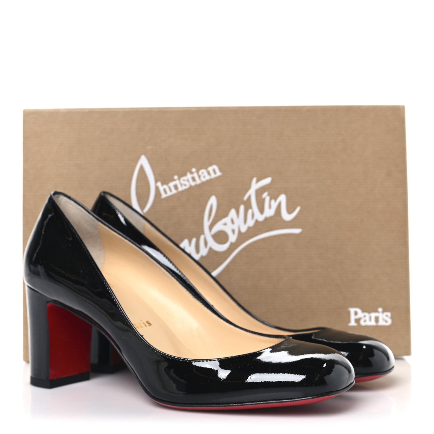Christian Louboutin Patent Cadrilla 70 Pumps 36 Black 9 of 9
