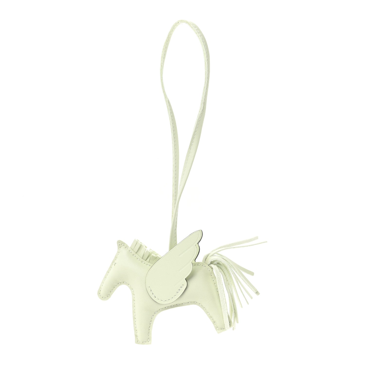 Hermes Milo Lambskin Grigri Rodeo Pegase Horse Bag Charm PM Vert Fizz 1 of 5