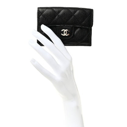 Chanel Caviar Quilted Double Flap Wallet Black 2 of 7