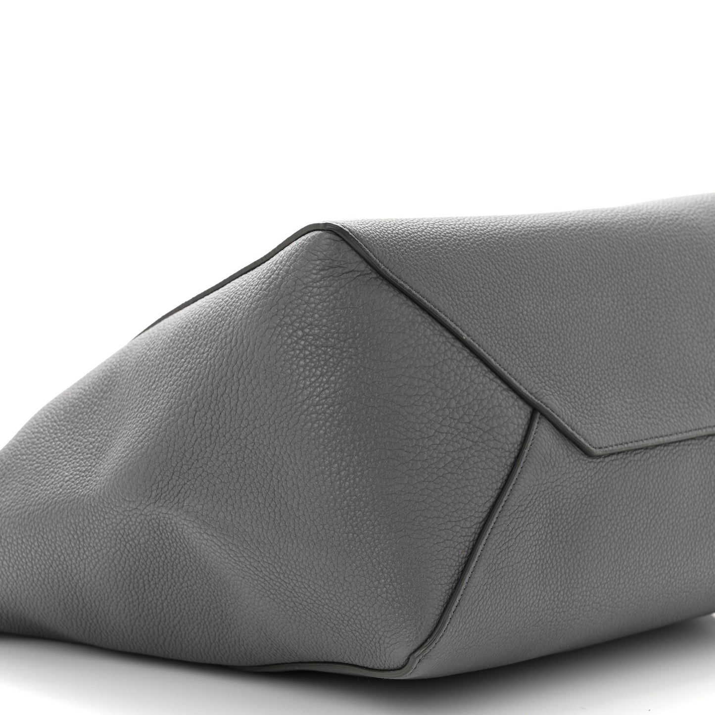 Soft Grained Calfskin Small Belt Cabas Phantom Grey
