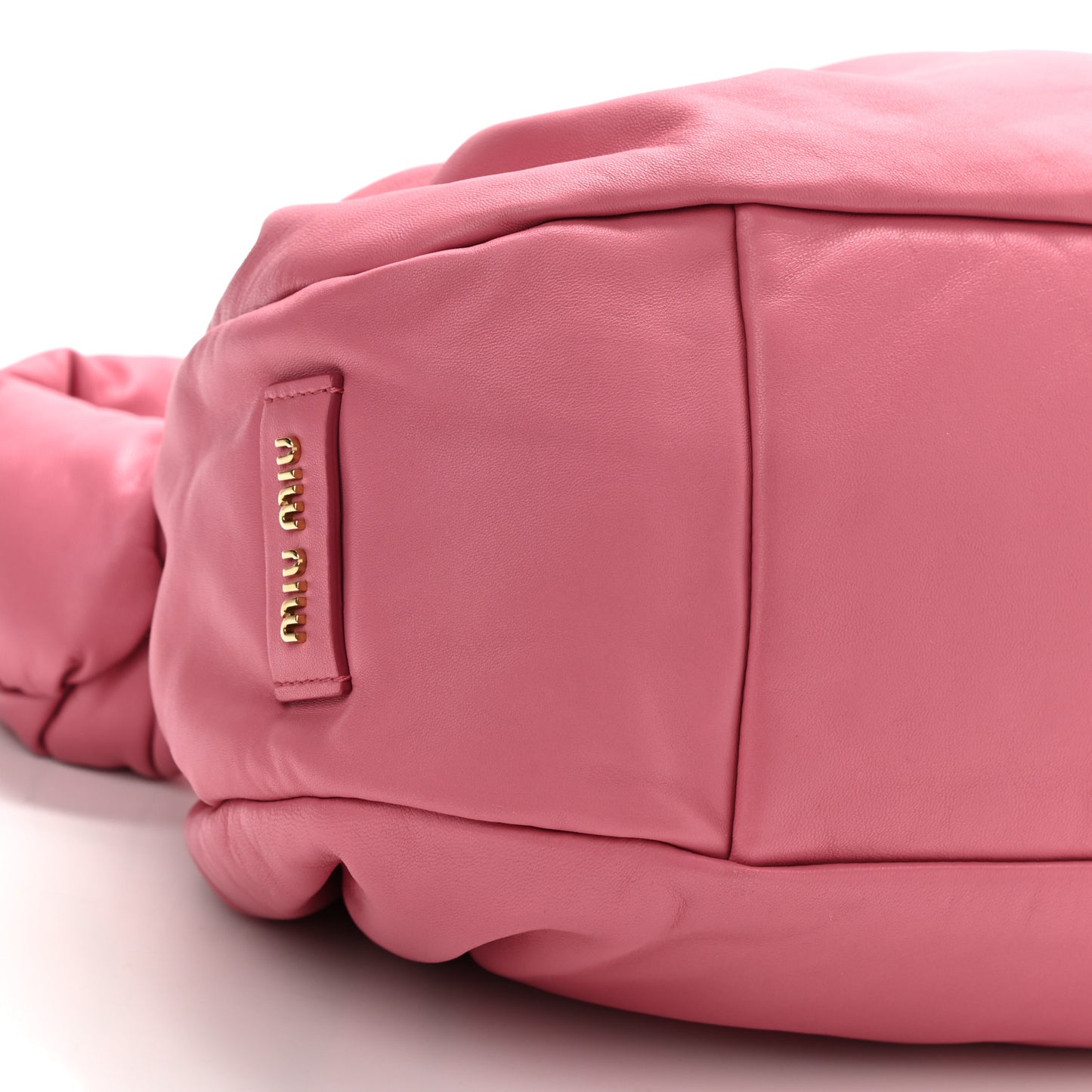 Nappa Knot Top Handle Shoulder Bag Begonia