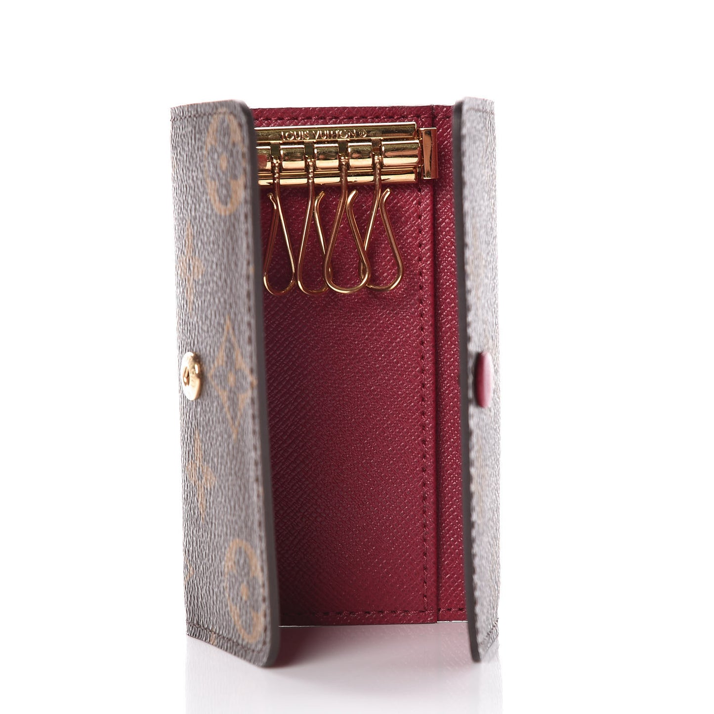 Monogram 4 Key Multicles Holder Fuchsia
