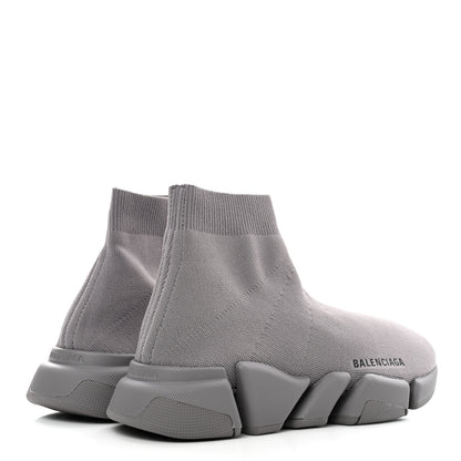 Balenciaga Technical 3D Recycled Knit Womens Speed 2.0 Sneakers 39 Monocolor Grey 4 of 7