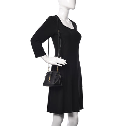 Saint Laurent Calfskin Monogram Toy Cabas Black 2 of 10