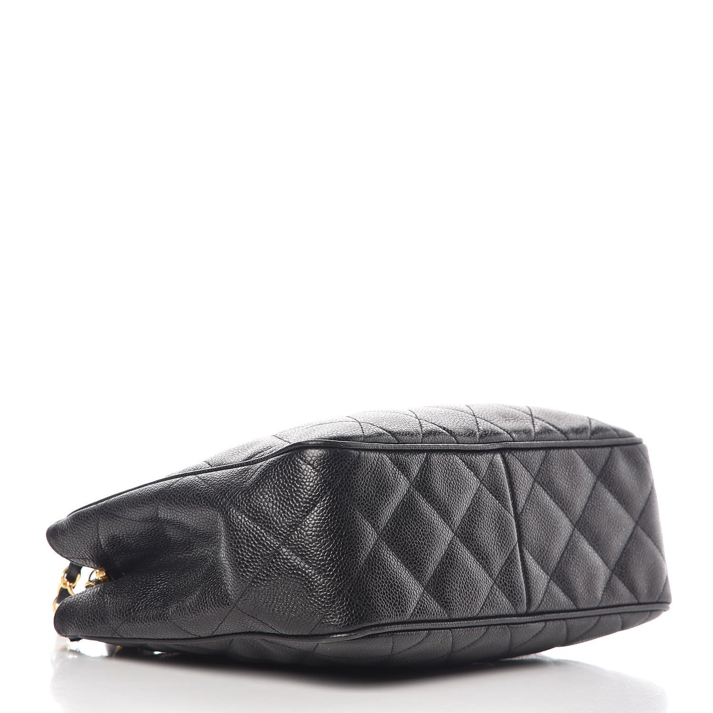 Caviar Quilted Shoulder Bag Black