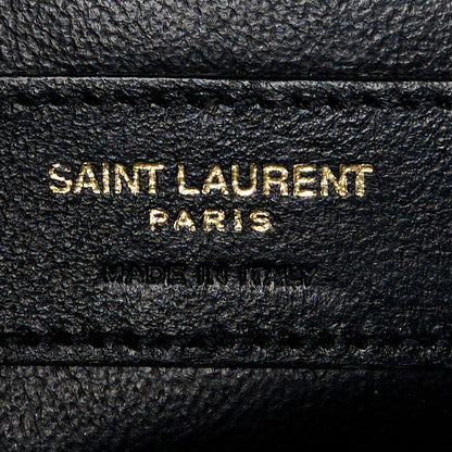 Saint Laurent Grain De Poudre Medium Classic Monogram Kate Satchel Black 7 of 11