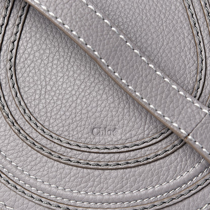 Chloe Calfskin Mini Marcie Round Crossbody Bag Cashmere Grey 8 of 10