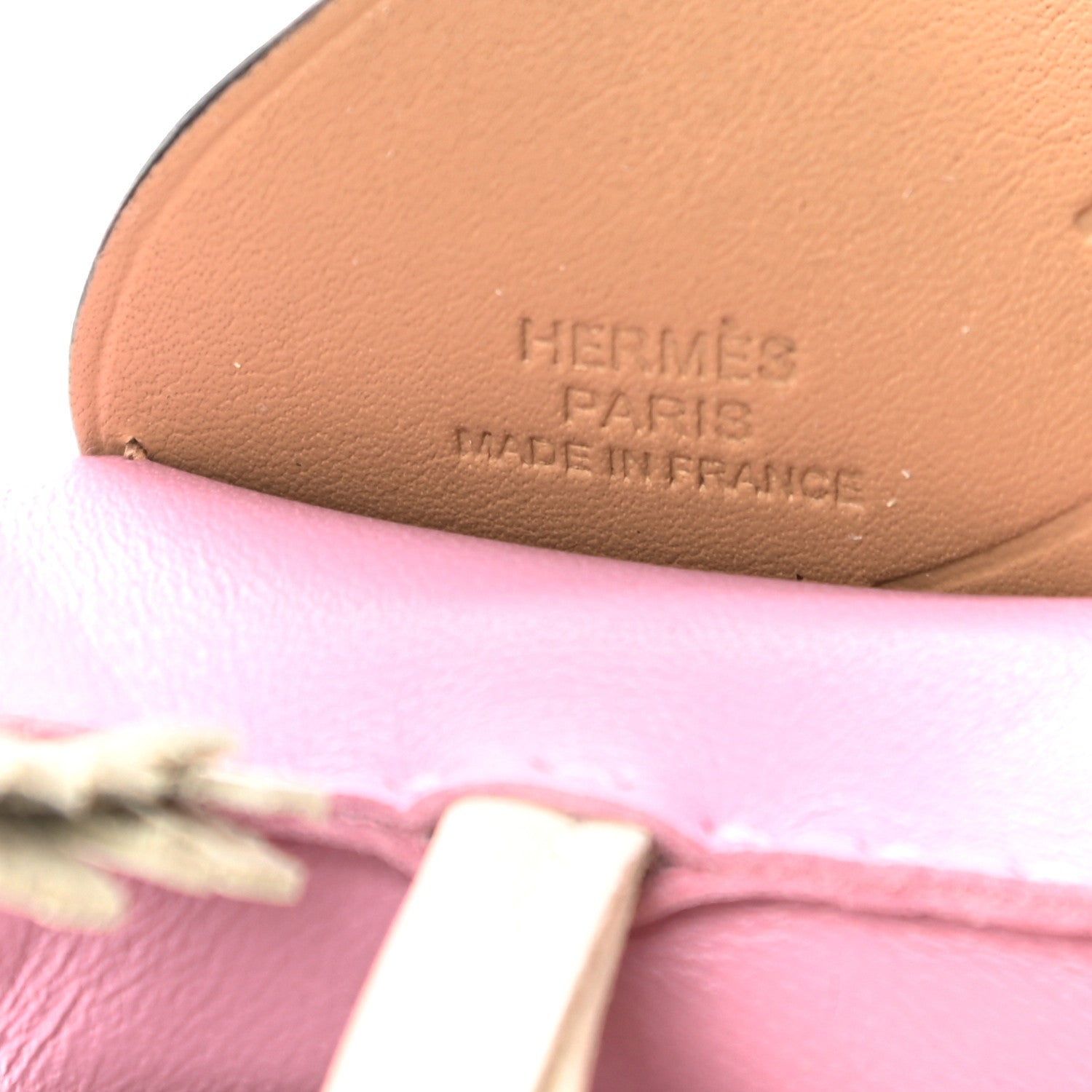 Hermes Milo Lambskin Grigri Rodeo Pegase Horse Bag Charm MM Mauve Sylvestre Craie Chai 3 of 4