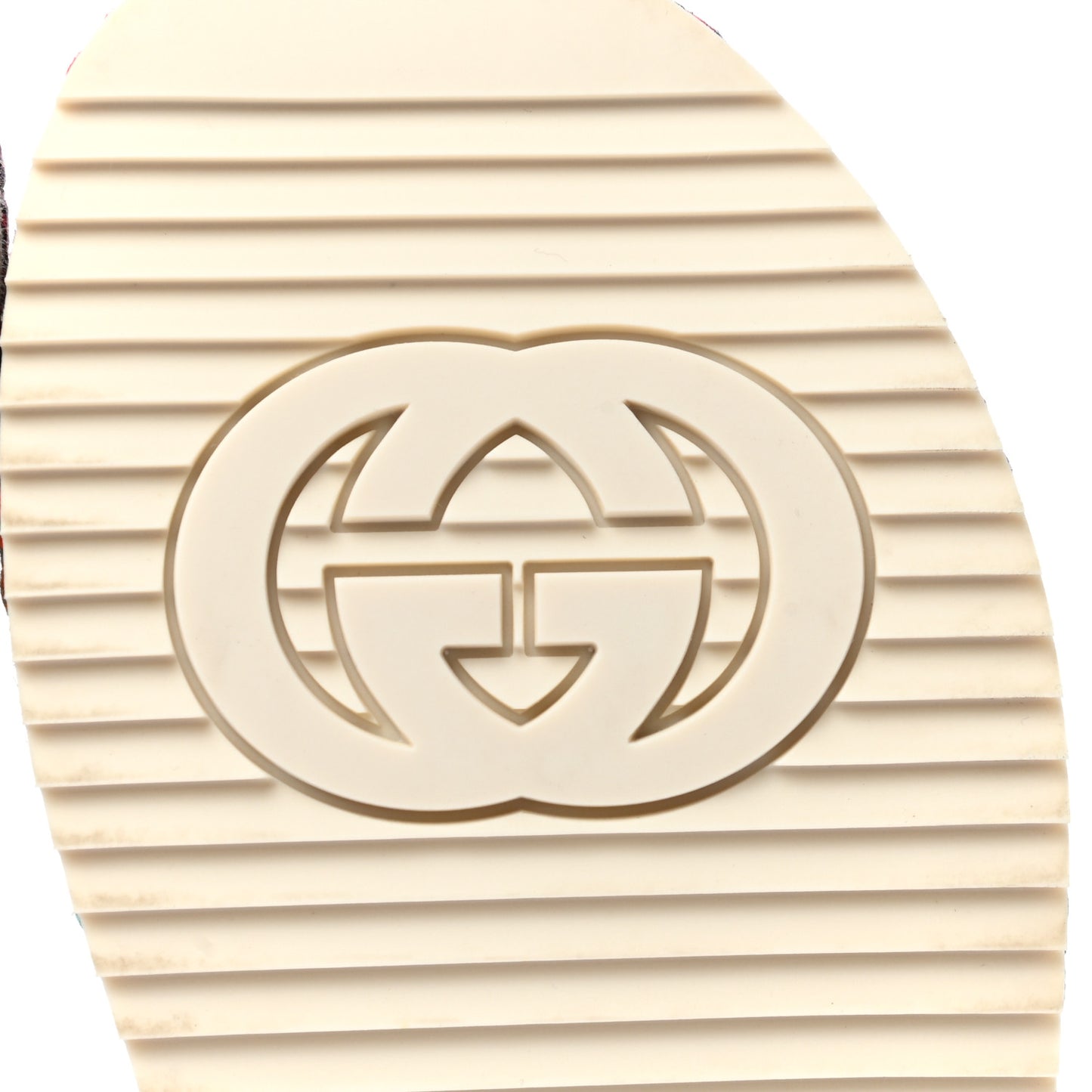 Linen Psychedelic Mini GG Monogram Angelina Platform 55mm Slide Sandals 35.5 Multicolor