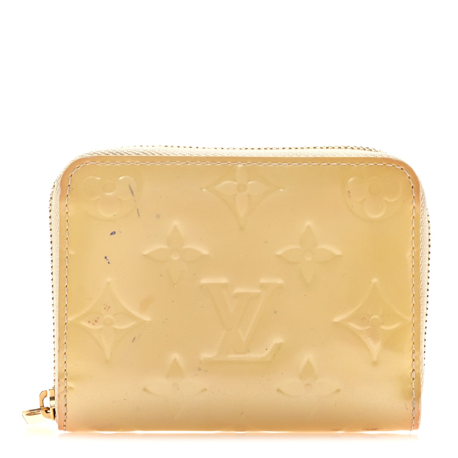 Louis Vuitton Vernis Zippy Coin Purse Blanc Corail 1 of 10