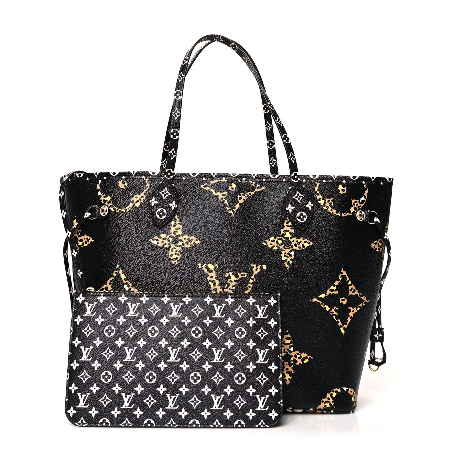 Monogram Giant Jungle Neverfull MM Black