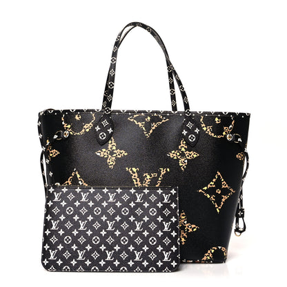 Louis Vuitton Monogram Giant Jungle Neverfull MM Black 1 of 12
