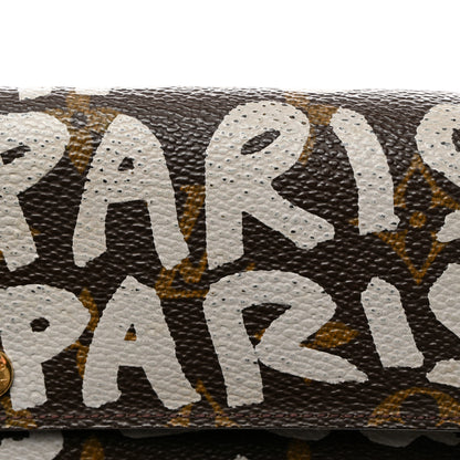Louis Vuitton Monogram Graffiti Porte-Monnaie Wallet Silver 7 of 8