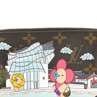 Louis Vuitton Monogram 2022 Christmas Animation Seoul Mini Pochette Accessories Fuchsia 8 of 10